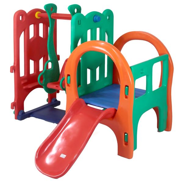 ESCORREGADOR  E BALANÇO FELIZ 2 A 6 ANOS  INFANTIL COM  CESTA DE BASQUETE