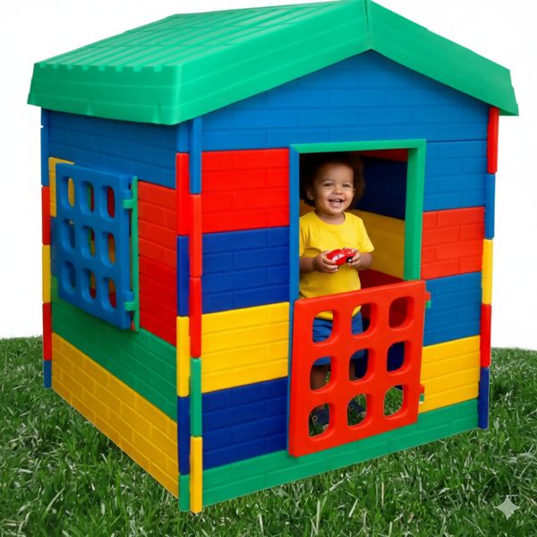 CASINHA MINHA CASINHA ALPHA  BRINQUEDOS PORTA E JANELA  COLORIDA CRIANÇA 2 ANOS