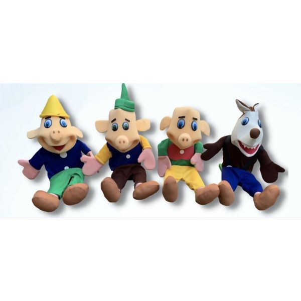 FANTOCHE LOBO MAU E OS TRÊS PORQUINHOS GRANDE