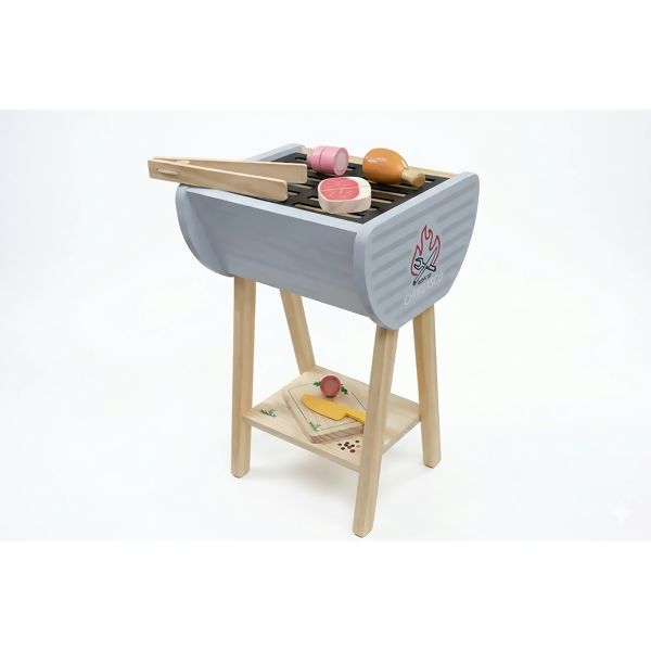 CHURRASQUEIRA DE BRINQUEDO EM MADEIRA EDUCATIVA
