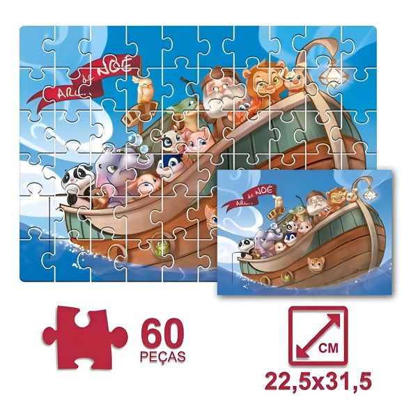 QUEBRA - CABEÇAS CIRCO E ARCA DE NOÉ CONJUNTO