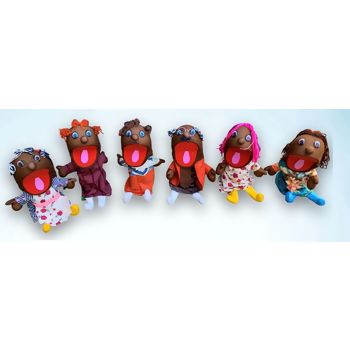 FANTOCHE FAMILIA NEGRA PEQUENA