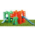 FORTALEZA 2 A  BRINQUEDO GRANDE COM ESCORREGADOR ESCADA COLORIDA PERSONALIZADA 3 ANOS-t